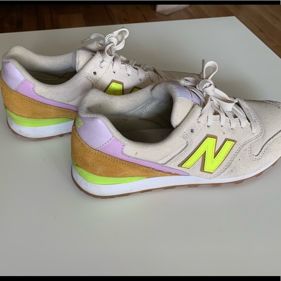 Balance 696 Cream And Neon | Poshmark